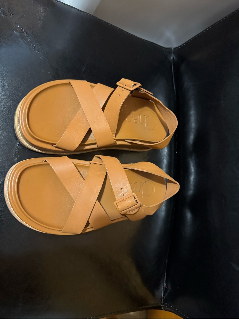Women's Chaco Townes Midform Sandals- Cashew size 5 - Picture 3 of 6